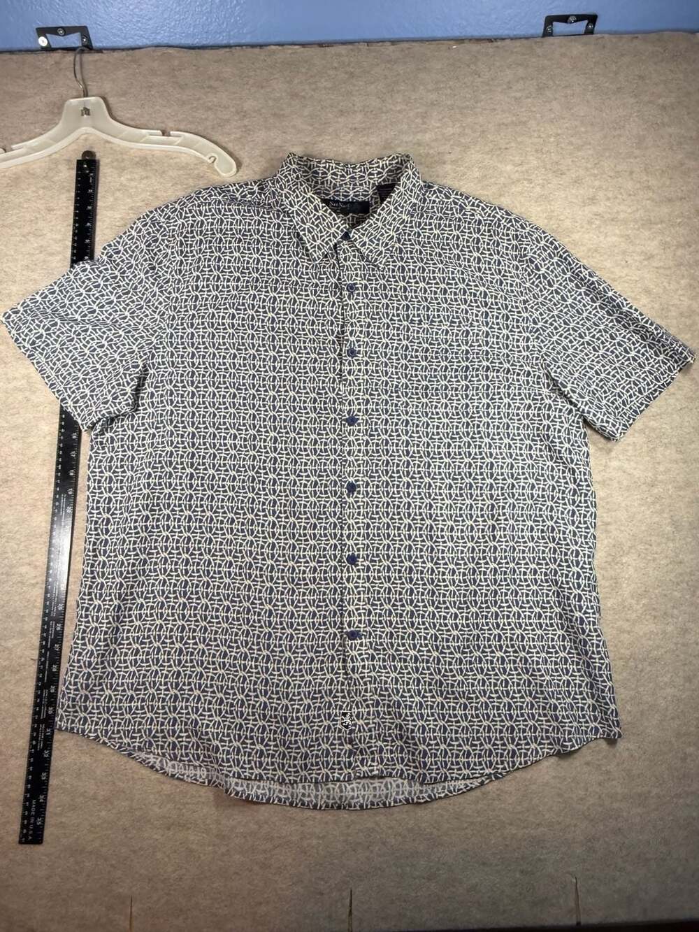 Nat Nast Luxury Originals Silk Blend Short Sleeve Shirt XXL Button resort wear